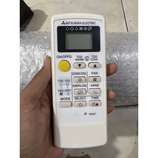 REMOTE TEMOT AC MITSUBISHI ELECTRIC LIS HITAM