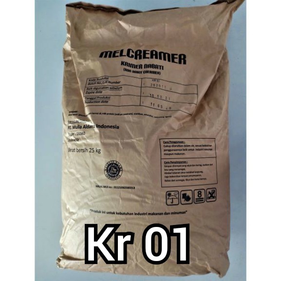 

Non Dairy KR01 25kg/ Mel Creamer 25kg MELCREAMER/KRIMER KR 01