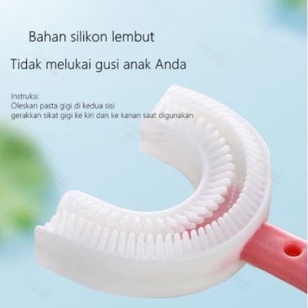 DF SG151 Sikat Gigi Model U Anak Bahan silikon Sikat Gigi Bayi