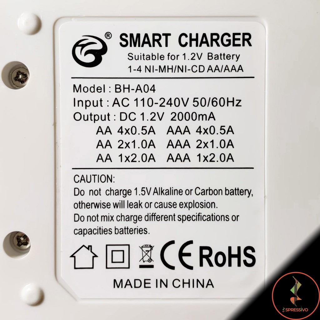 Charger 4 slot Indikator LCD Battery AA / AAA NiMH NiCD 1.2V 600 mAh