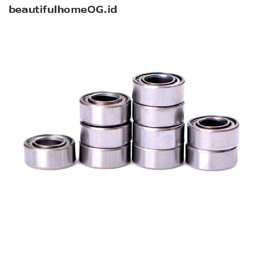 10 Pcs Miniatur Bola bearing MR105ZZ L-1050 MR105 Ukuran 5x10 X 4mm Mr105zz Bearing ABEC-1 (10PCS) Miniatur MR105 ZZ Ball Bearing 5x10 X 4mm