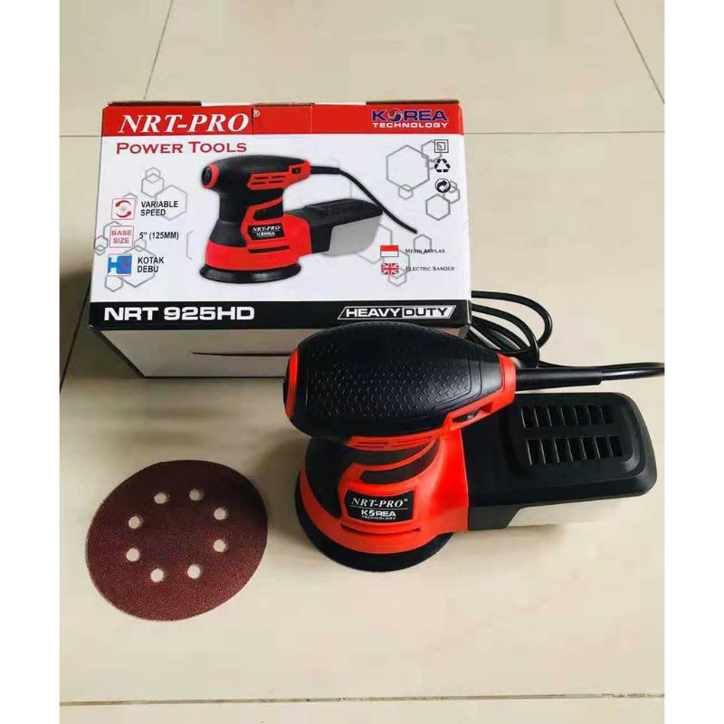Mesin Amplas NRT PRO 925HD / Mesin Amplas Bulat Orbital Disc Sander NRT 925 HD