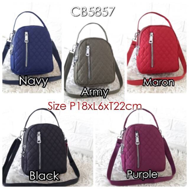 Tas Wanita Import Jinjing Selempang Ransel CHIBAO Mini CB5857 5857 Bordir Bahan Parasut Kualitas Sup