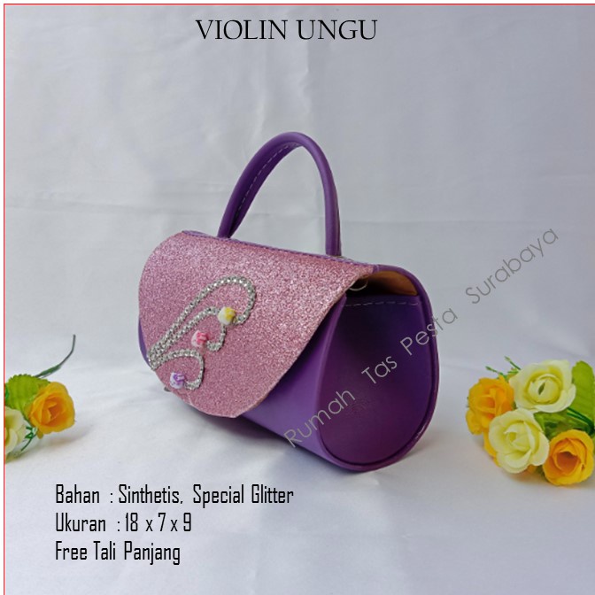 Tas Seserahan,Tas Souvenir,Tas Home Made ,VIOLIN UNGU