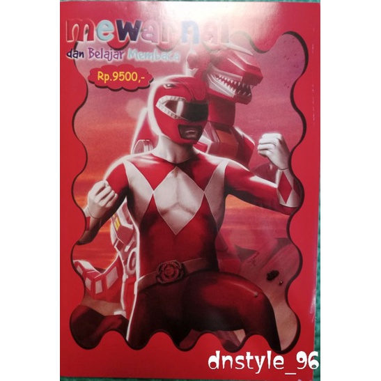 

Buku mewarnai anak Power Ranger