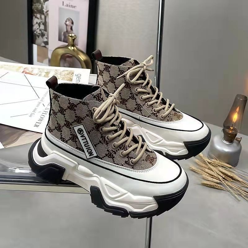 COD Termurah Sepatu Boot Wanita Impor Premium Sepatu Fashion Korea Style Terbaru MB63-SW321-Coklat Muda