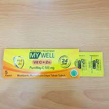 MYWELL Vitamin C 500mg + Zinc Daya Tahan Tubuh