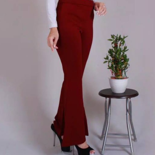 Celana Cutbray Palazzo Wanita / Bawahan Highwaist / Casual Cutbray / Office Pants-Cutbray MARON