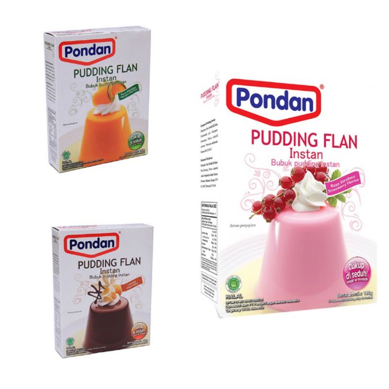 

PONDAN PUDDING FLAN INSTAN 180 GRAM