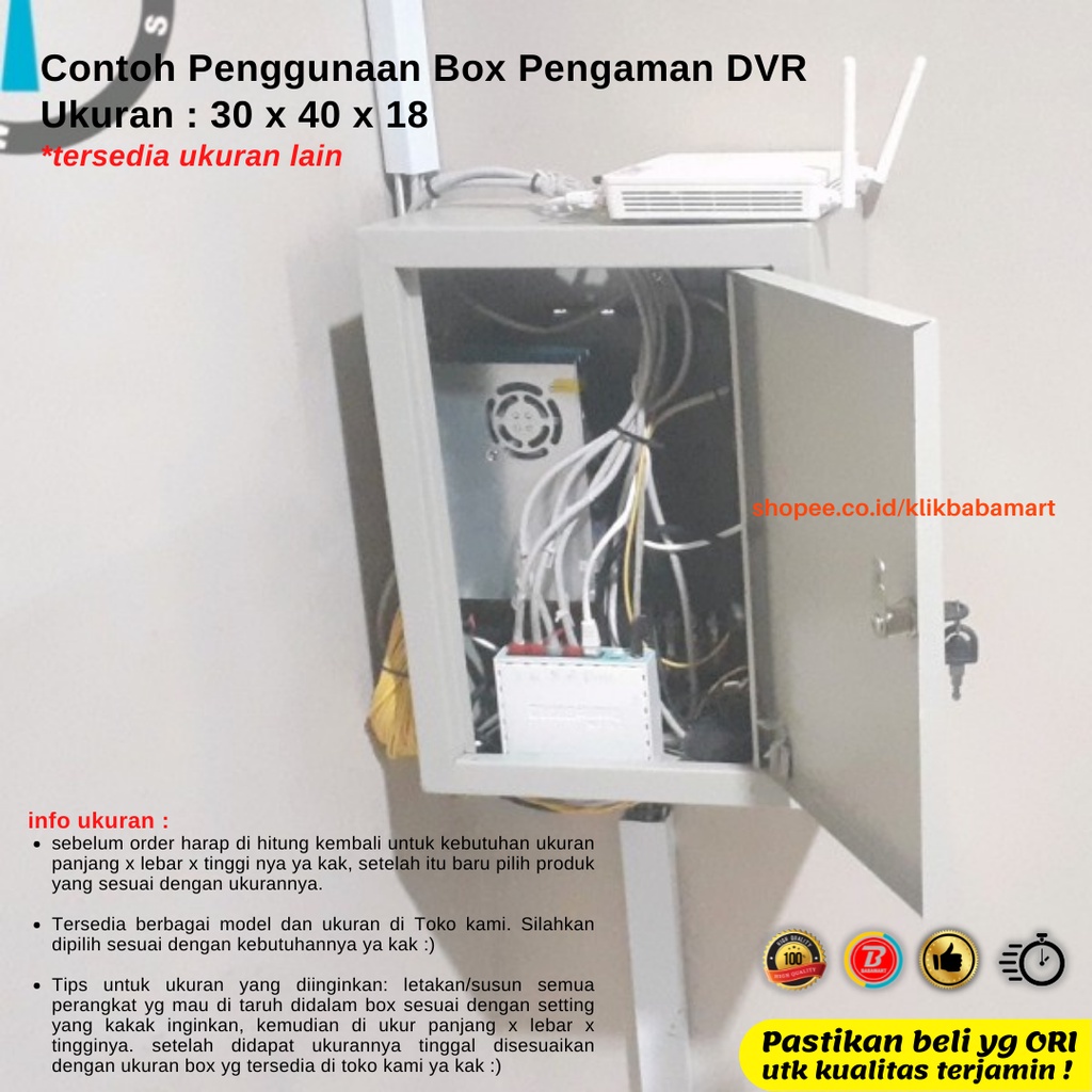 CCTV DVR BOX BESI PENGAMAN DVR CCTV 30X40X18CM