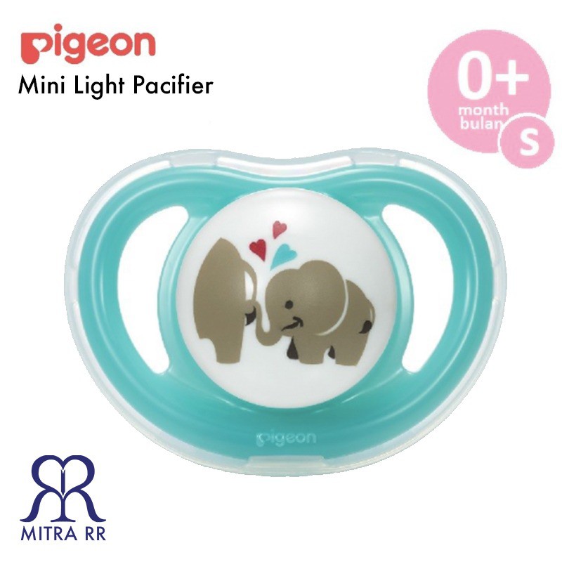 Pigeon Mini Light Pacifier S 0+ Month Empeng Silicone Step 1