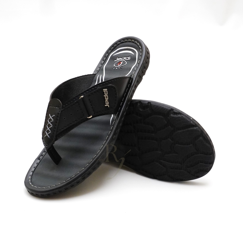 JEDDI [DPK 101] Sandal Jepit Pria Sandal Kasual Slide Sandal Kulit Laki-laki