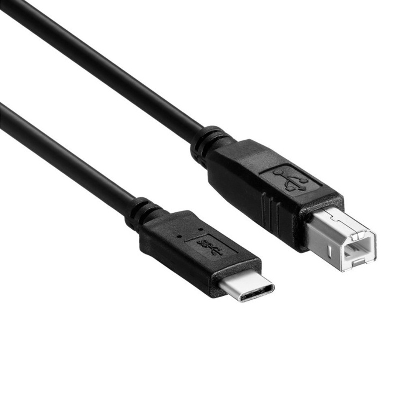 Kabel Printer btsg USB B to USB C 2.0 Kabel Printer USB C to USB B Kabel USB C Untuk Printer Hp