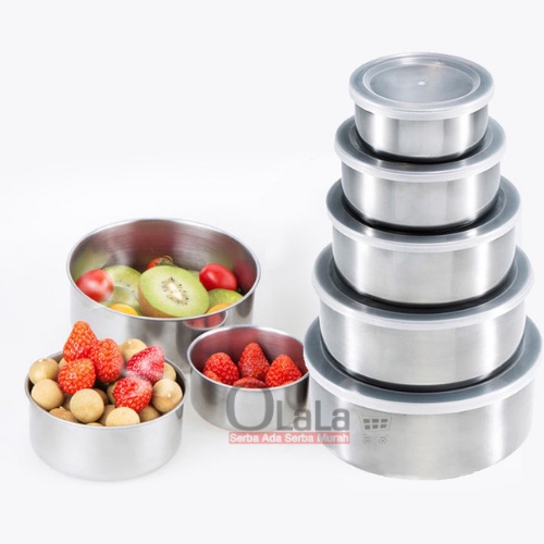 Tempat Makan Bulat Serbaguna 1set (5pcs) CH-4516