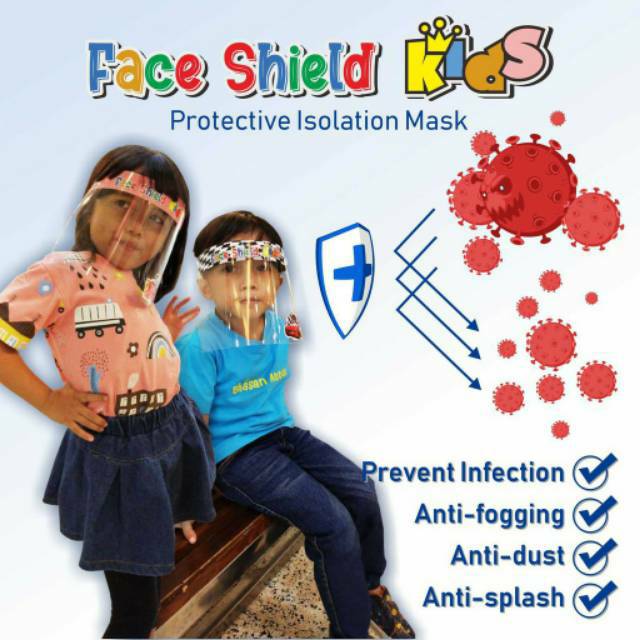 FACE SHIELD KIDS BERKARAKTER