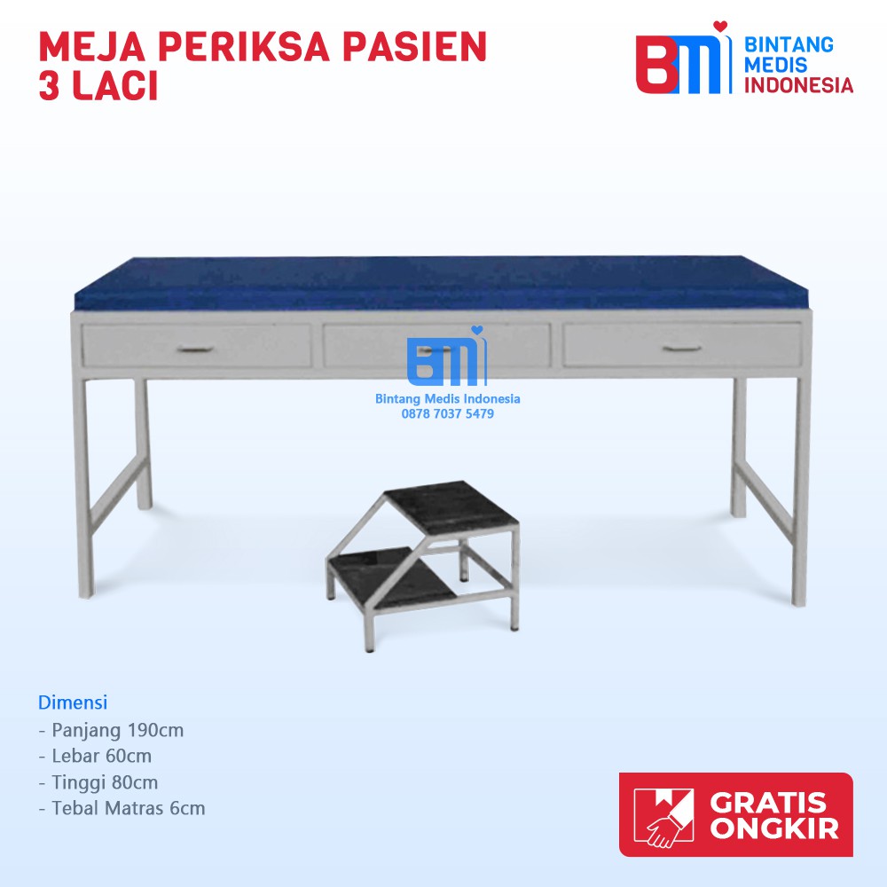 Meja Periksa Pasien - Tempat Tidur Periksa - Bed Examination