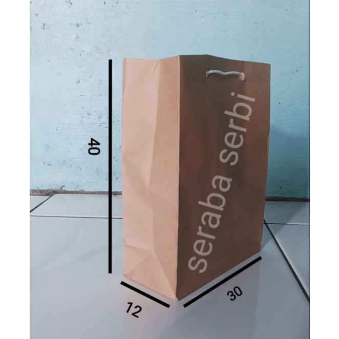 

Paperbag Polos Coklat Folio 30 x 40 tas hajatan,tas bingkisan,tas kado