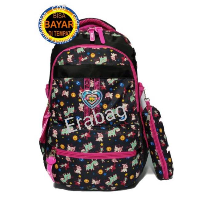 Tas sekolah anak perempuan Backpack Tas ransel Silvergirl by ALTO Import 70062SI