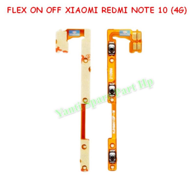 Flexible Flexibel Power On Off Volume Xiaomi Redmi Note 10 4G