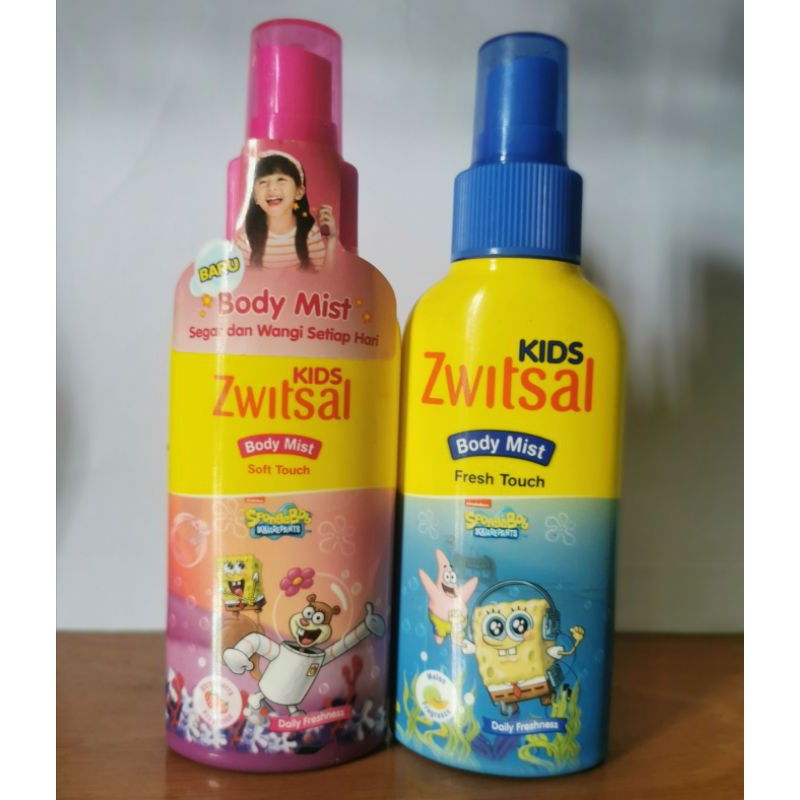 Zwitsal Kids Body mist spray  100ml pink soft | Biru Blue Fresh