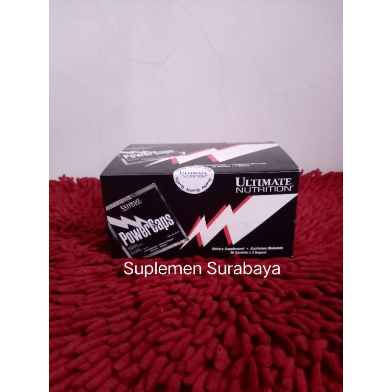 Ultimate Nutrition Power caps 36 sachet 72 caps BPOM Harga Grosir
