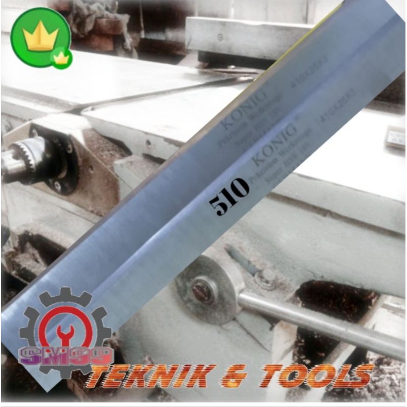 mata pisau planer jointer mesin sugu mata mesin serut kayu duduk 510x30x3mm KONIG HSS 18%