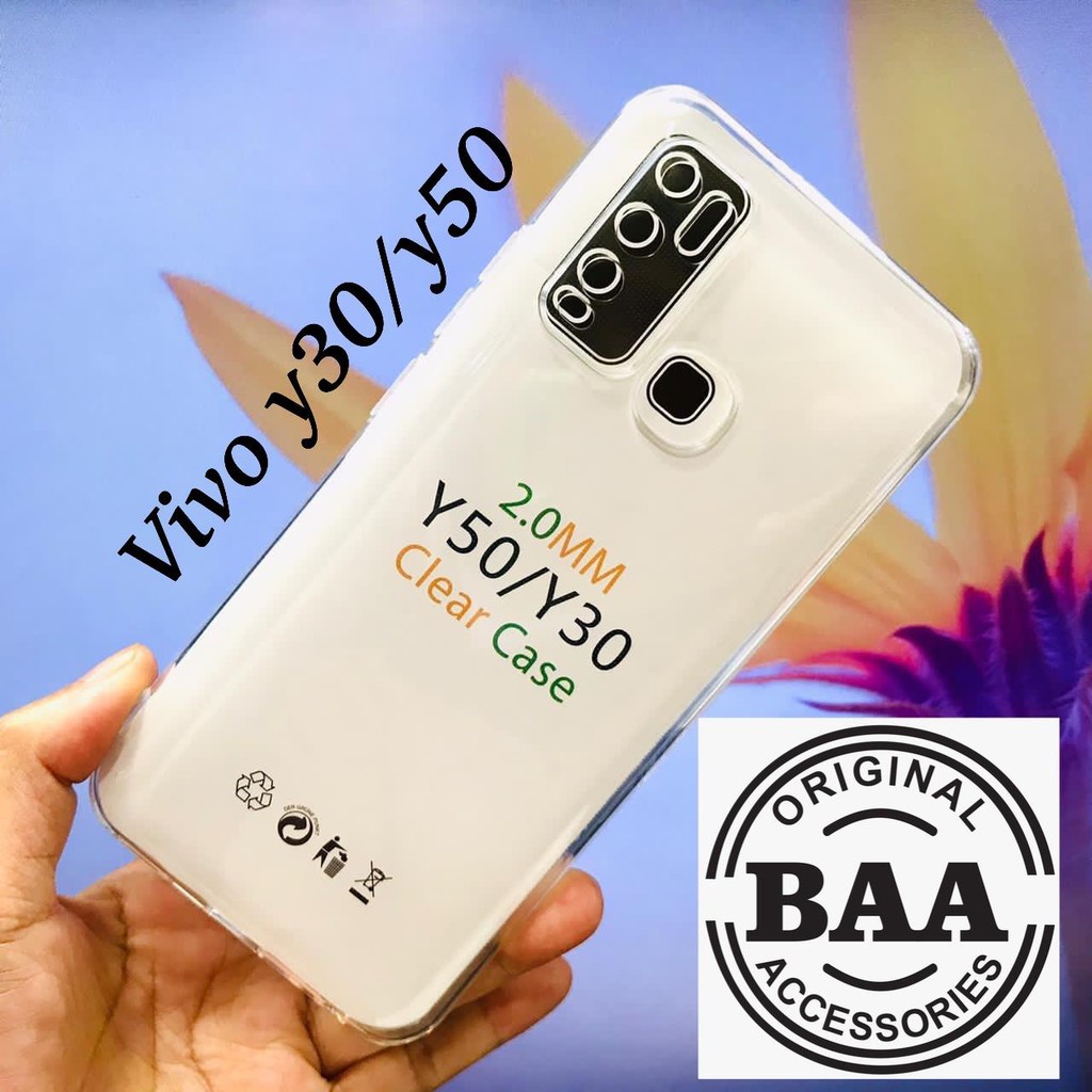 CLEAR CASE TPU HD VIVO Y30 Y50 2.0MM SOFTCASE REALME C1/A3S/C2/A1K/REALME 5/5I/5S/C3/REALME 6PRO (by ga2)