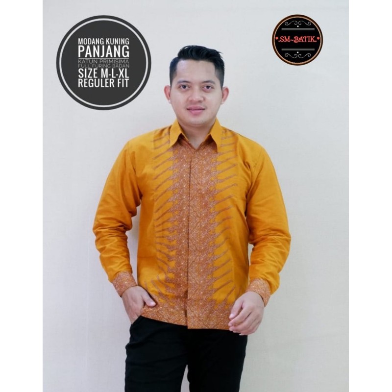 MODANG KUNING Batik Premium Full Furing Katun Halus Size M-XXL High Quality