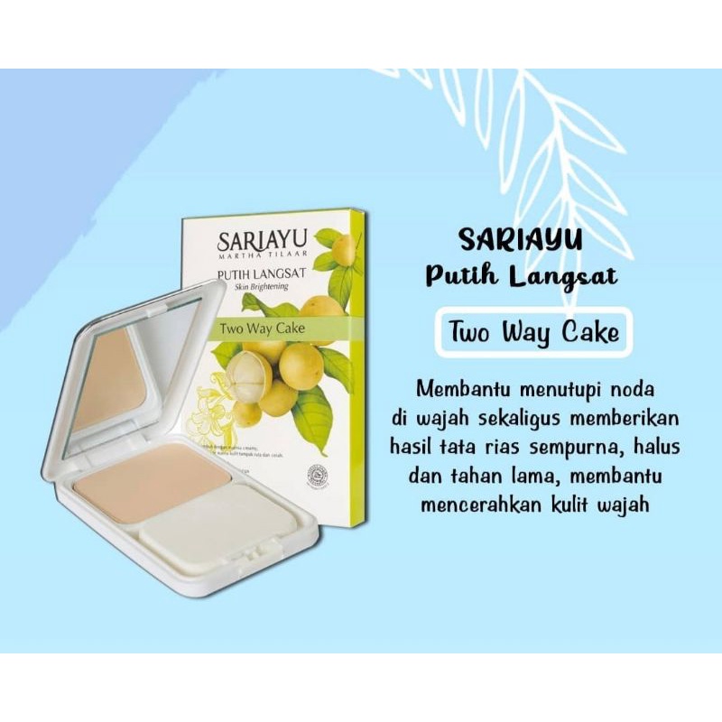 Sariayu Two Way Cake putih langsat skin brightening