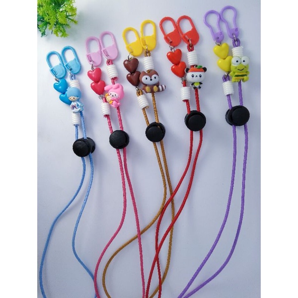 Kalung Masker Anak Clay Random/Kalung Masker anak Simpel/2in1 Kalung Masker Anak