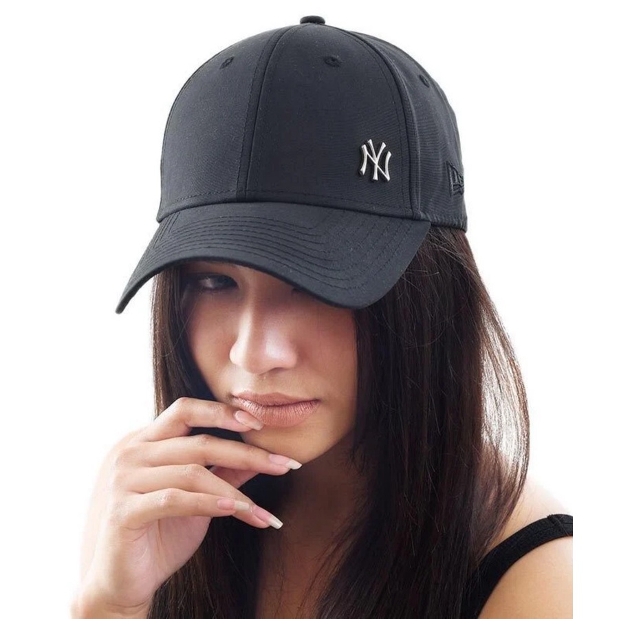 Topi New Era New York Yankees Metal Logo 9forty Black Neyyan Cap 100% Original
