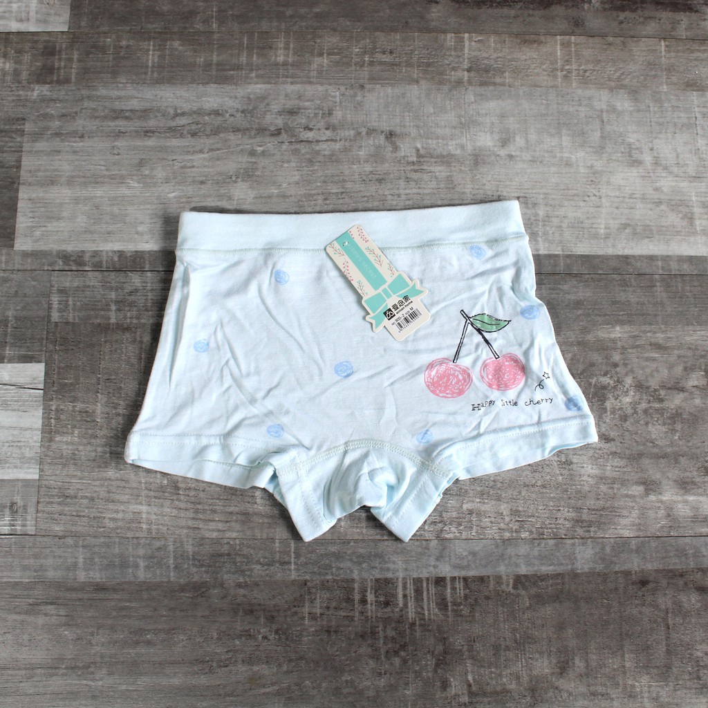 Boxer anak perempuan bahan katun impor dengan ziplock pouch Celana dalam boxer anak cewe bahan katun