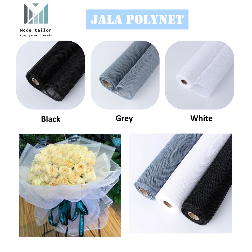 

(Eceran) Korean Polynet 1 yard / Polynet Jala / Jaring Mesh / Flower Wrapping