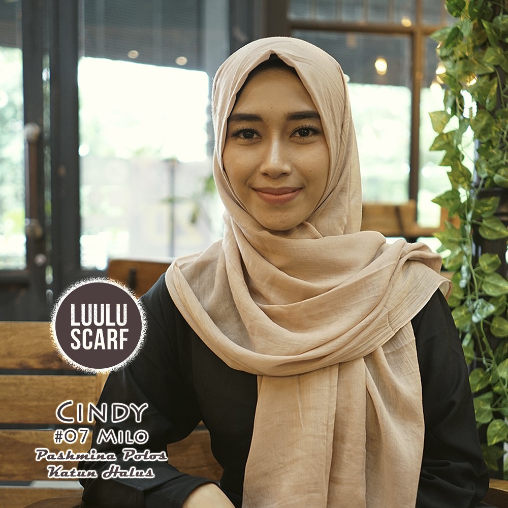 Pashmina Polos Katun Halus - CINDY by Luulu Scarf-5