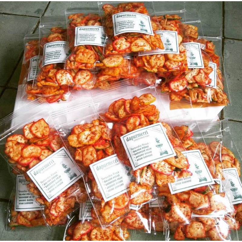 

kerupuk seblak kering pedas