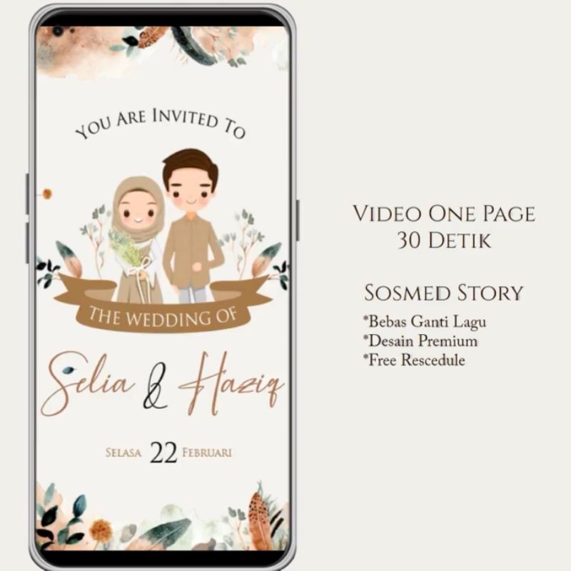 Undangan Digital Pernikahan 30 Detik Desain Eksklusif