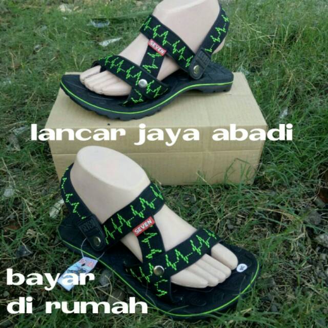 Sandal santai gunung jantung hijau seven