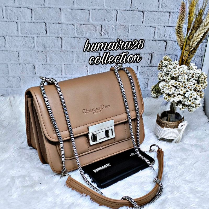 (BISA COD)Tas Selempang Wanita//Fashion Wanita Terbaru//Bordil Garis Kunci Maira Kekinian