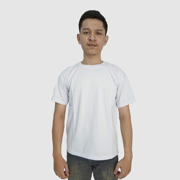 Kaos Polos Putih dan Hitam Katun Basic / Kaos Polos Distro