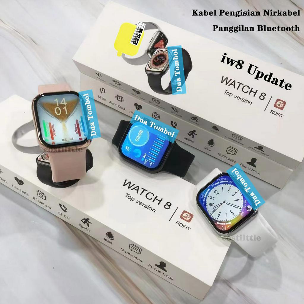 Smart Watch ORI IWO Serise 8 PRO MAX Watch 8 (IW8 Update) Jam Tangan Wanita/Pria/Couple Original Bluetooth Call IP68 Tahan Air NFC Always on Display Long Standby Watches Heart Rate Monitor Fitness Tracker Smartwatch for Android IOS