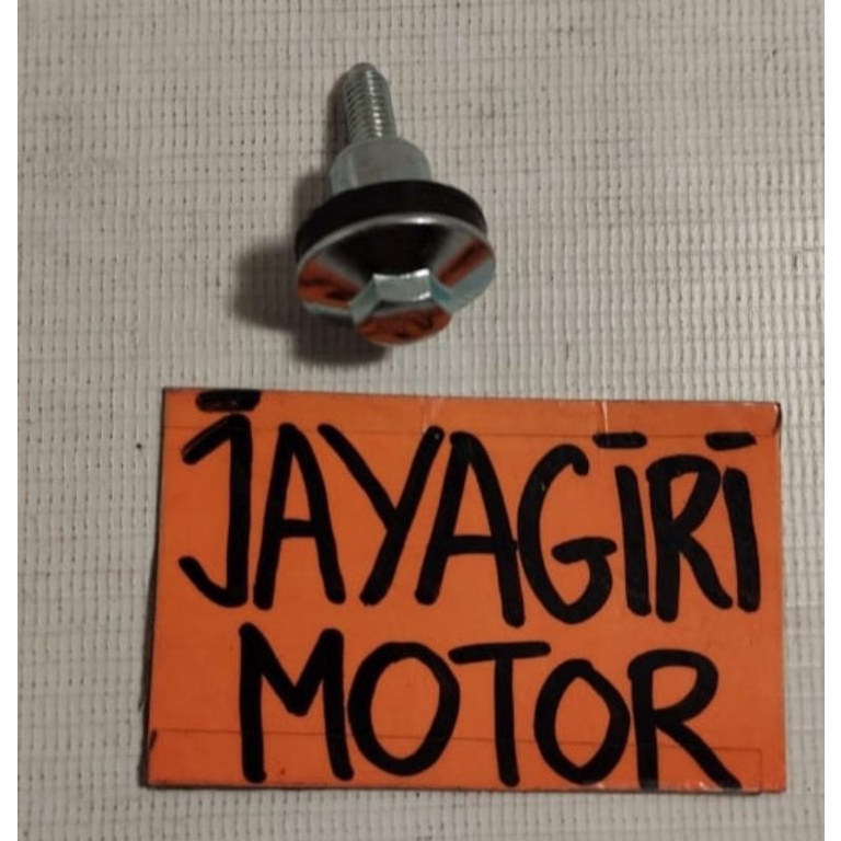 Baut + Karet Cylinder Head Mega Pro New Monoshock Baud Seal Sil Blok Silinder Block Verza Versa FI I