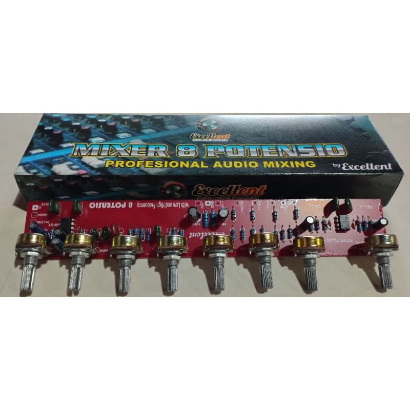 Kit Mixer 8 Potensio Merah Excellent Audio