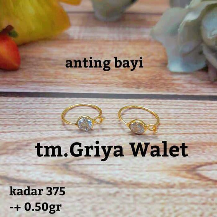 Sangat Murah Anting Bayi Emas Kadar 375 Ad
