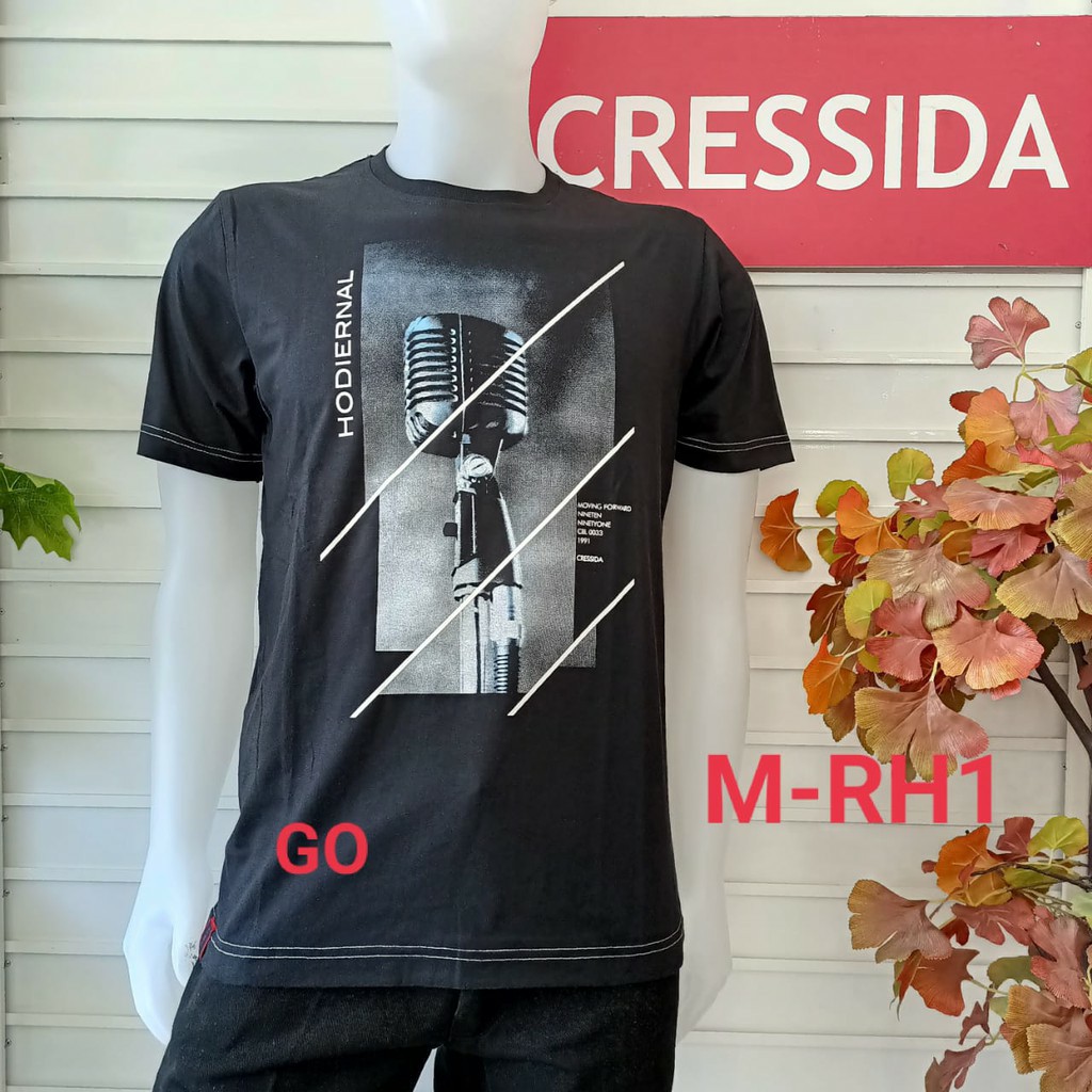 gos M CRESSIDA KAOS (Regular) Pakaian Pria Atasan Kaos Oblong Casual Santai Original Lengan Pendek