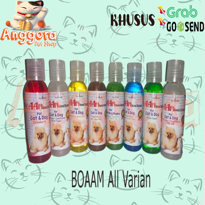 Shampoo wangi anti kutu untuk Anjing Kucing - BOAAM All Varian