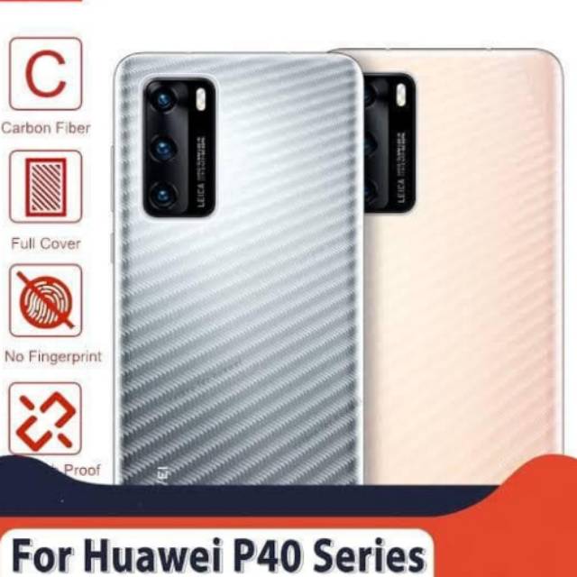 carbon fiber back screen guard antigores BELAKANG HUAWEI P40 PRO / P40 pro plus P30 pro