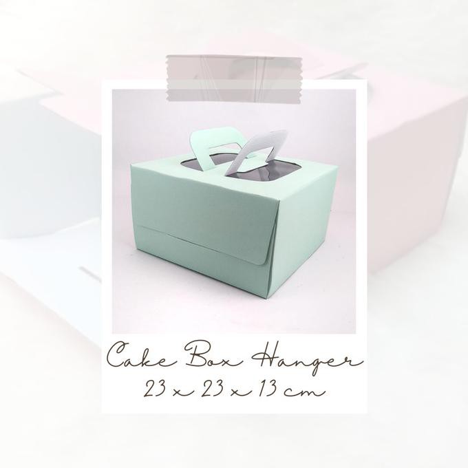 

Dus Kue Cake / Karton box kotak 23 x 23 x 13 cm Warna hijau muda