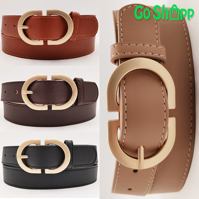 Gesper Wanita Import - Tali Pinggang Import - Ikat Pinggang Fashion Korea Terbaru - Gesper Wanita Kasual - Gesper Kulit Import [IK12]