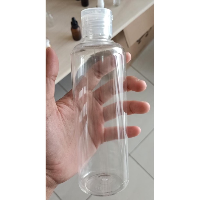 Botol PET 250ml - Tutup Fliptop / Botol PET BR 250ml Fliptop