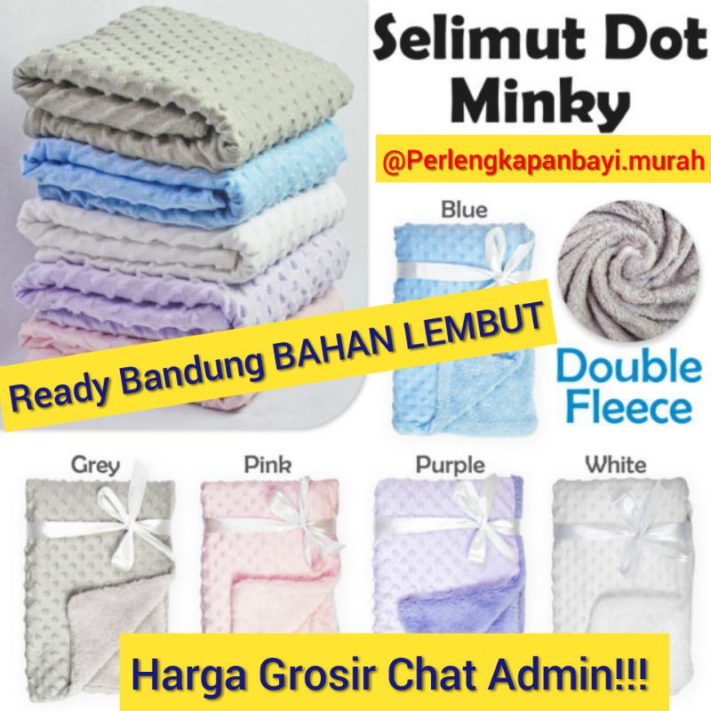 Selimut motif Dot Minky / Soft Baby Blanket Selimut bubble dou dou Bayi Tebal Halus Embos CarterSelimut bayi DouDou Halus Tebal Embos Warna Polos selimut lembut SELIMUT BAYI POLOS MINKY SELIMUT DOUDOU SELIMUT Carter POLOS BABY BLANKET POLOS SELIMUT Doudou